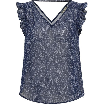 DreiMaster Vintage Damen-Kurzarmbluse
