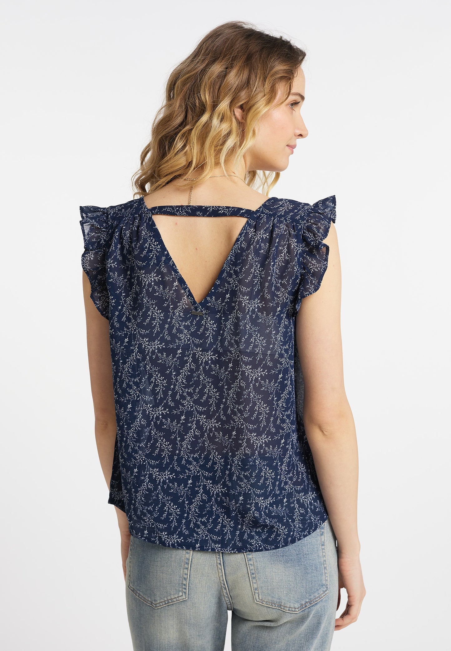 DreiMaster Vintage Damen-Kurzarmbluse