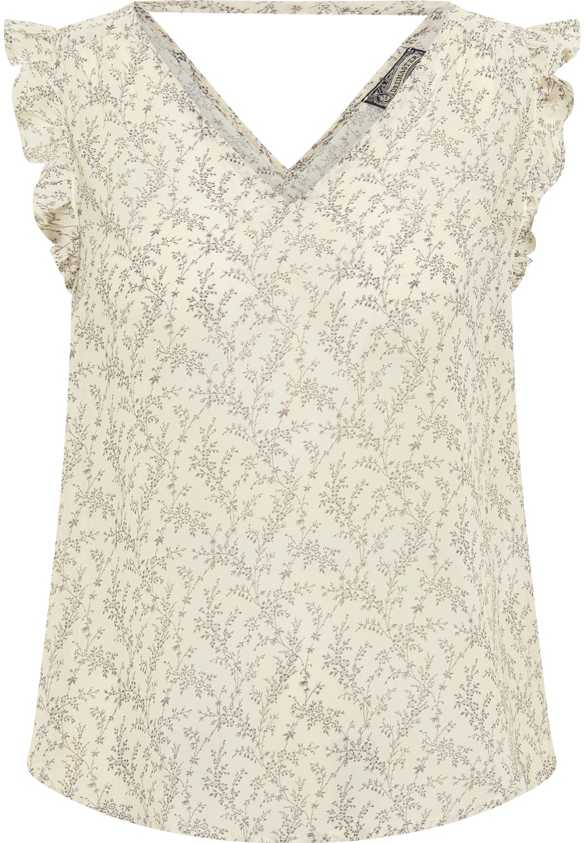 DreiMaster Vintage Damen-Kurzarmbluse