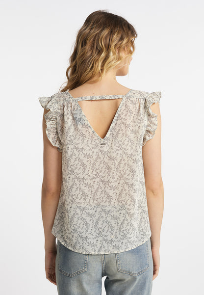 DreiMaster Vintage Damen-Kurzarmbluse