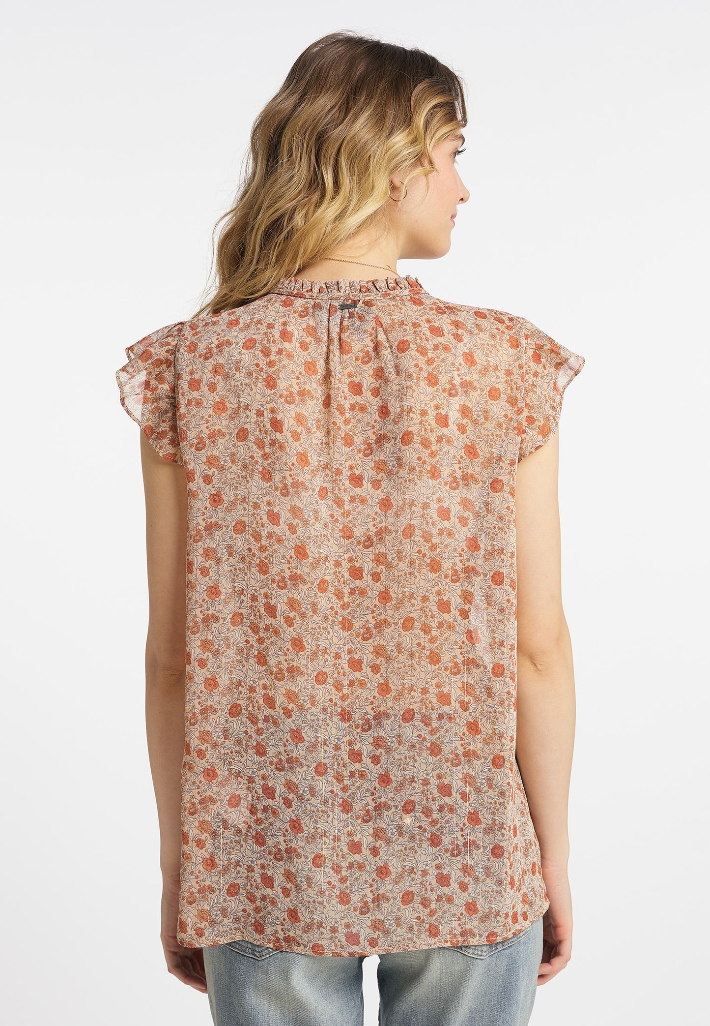 DreiMaster Vintage Damen-Kurzarmbluse