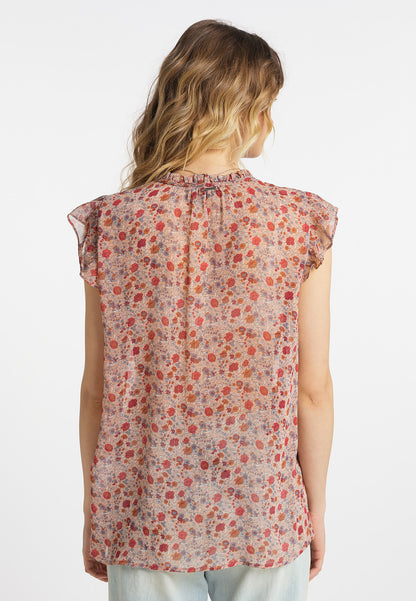 DreiMaster Vintage Damen-Kurzarmbluse