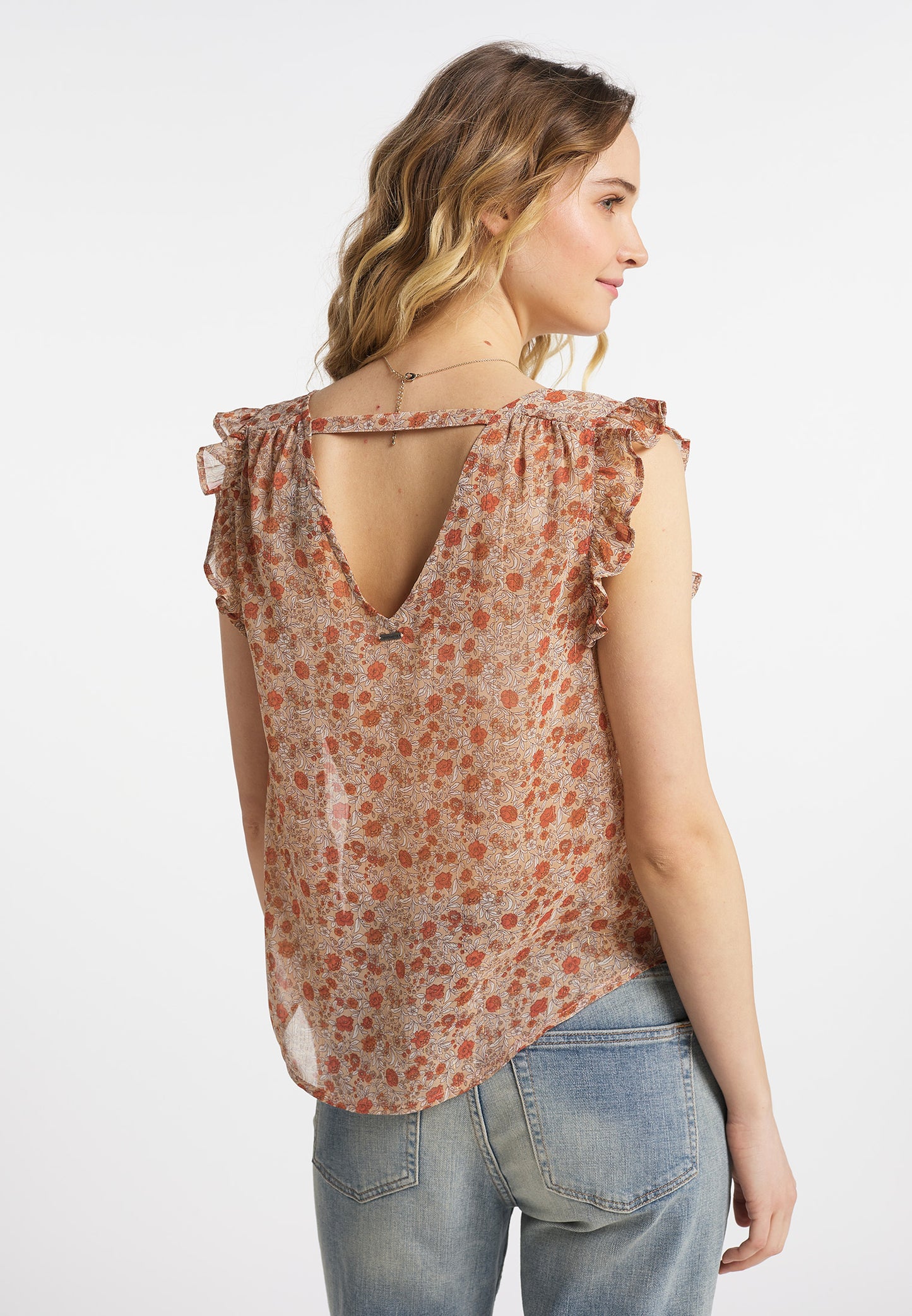 DreiMaster Vintage Damen-Kurzarmbluse