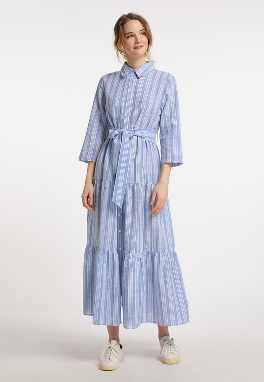 DreiMaster Maritim Damen-Maxishirtkleid