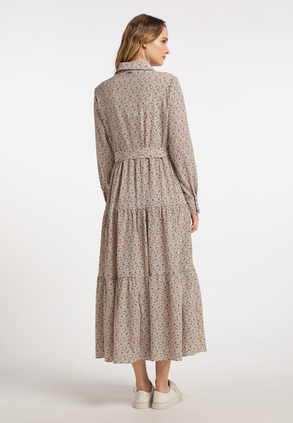 DreiMaster Vintage Damen-Maxikleid mit Blumenprint