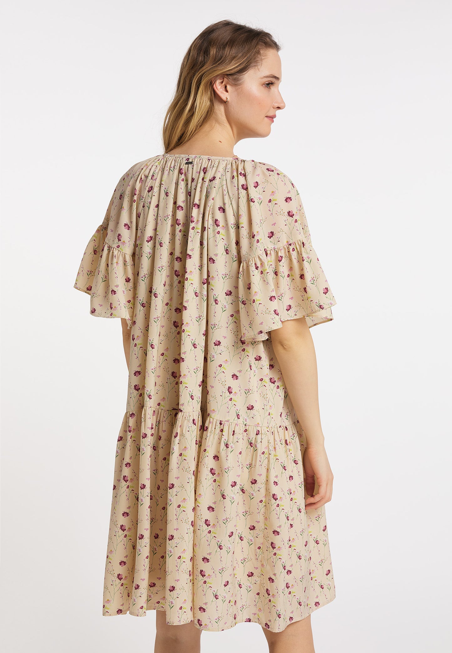 DreiMaster Vintage Damen Weites Midikleid