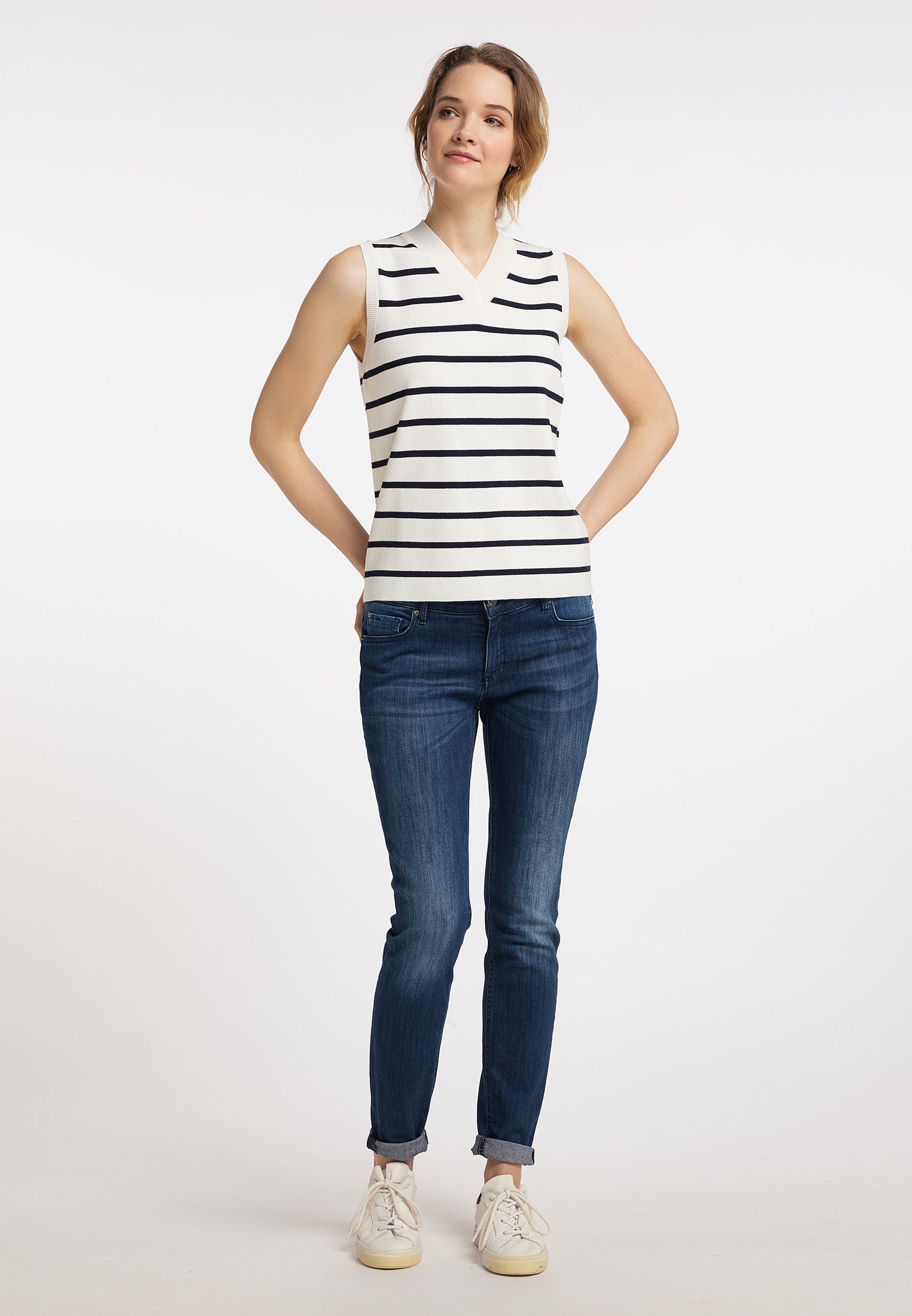 DreiMaster Maritim Damen Strickpullover Weste