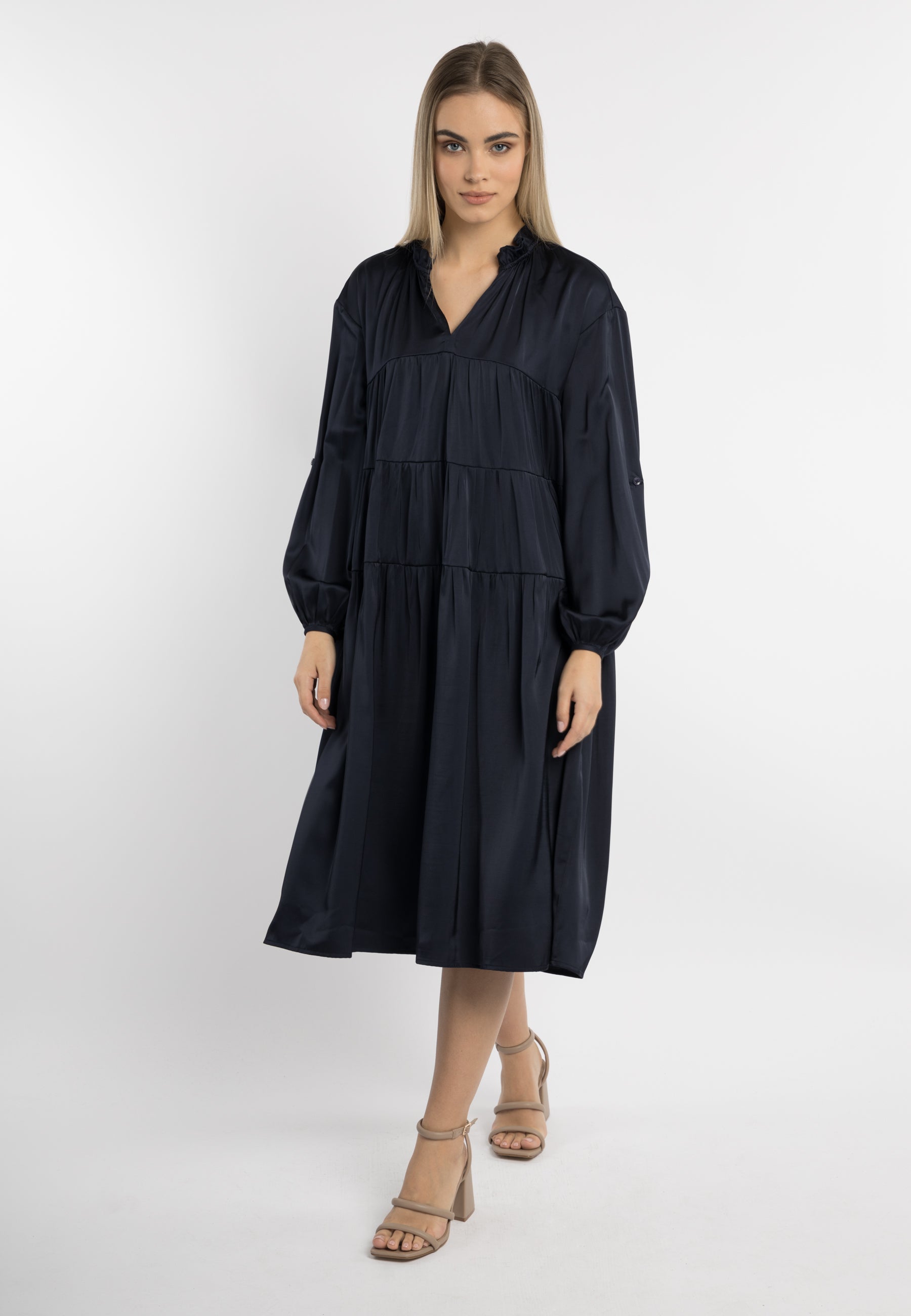 DreiMaster Klassik Women's Wide Midi Dress - Schmuddelwedda Shop