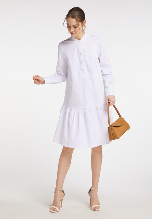 DreiMaster Klassik Damen Hemdkleid