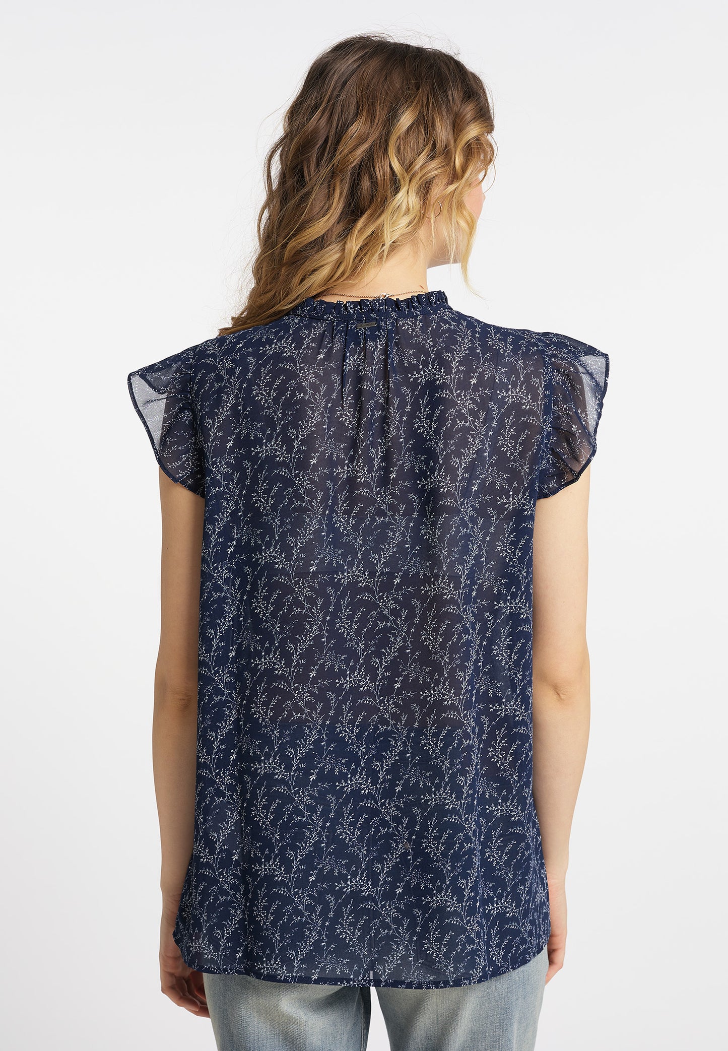 DreiMaster Vintage Damen-Kurzarmbluse