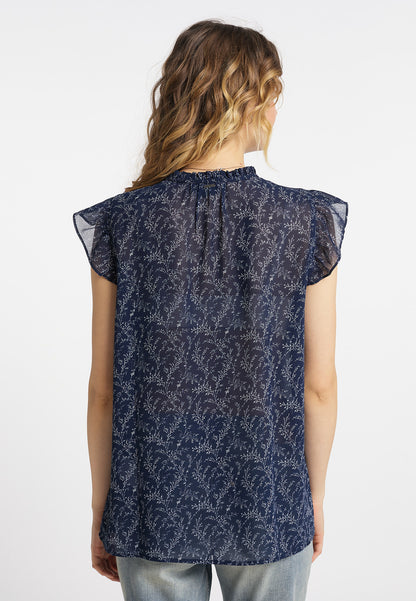 DreiMaster Vintage Damen-Kurzarmbluse
