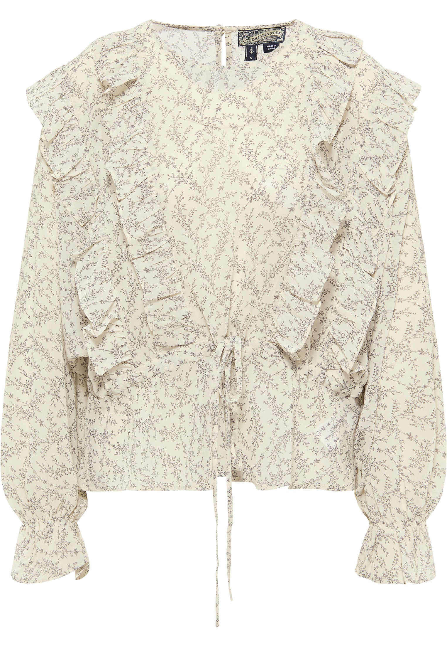 DreiMaster Vintage bluzka z długim rękawem damska