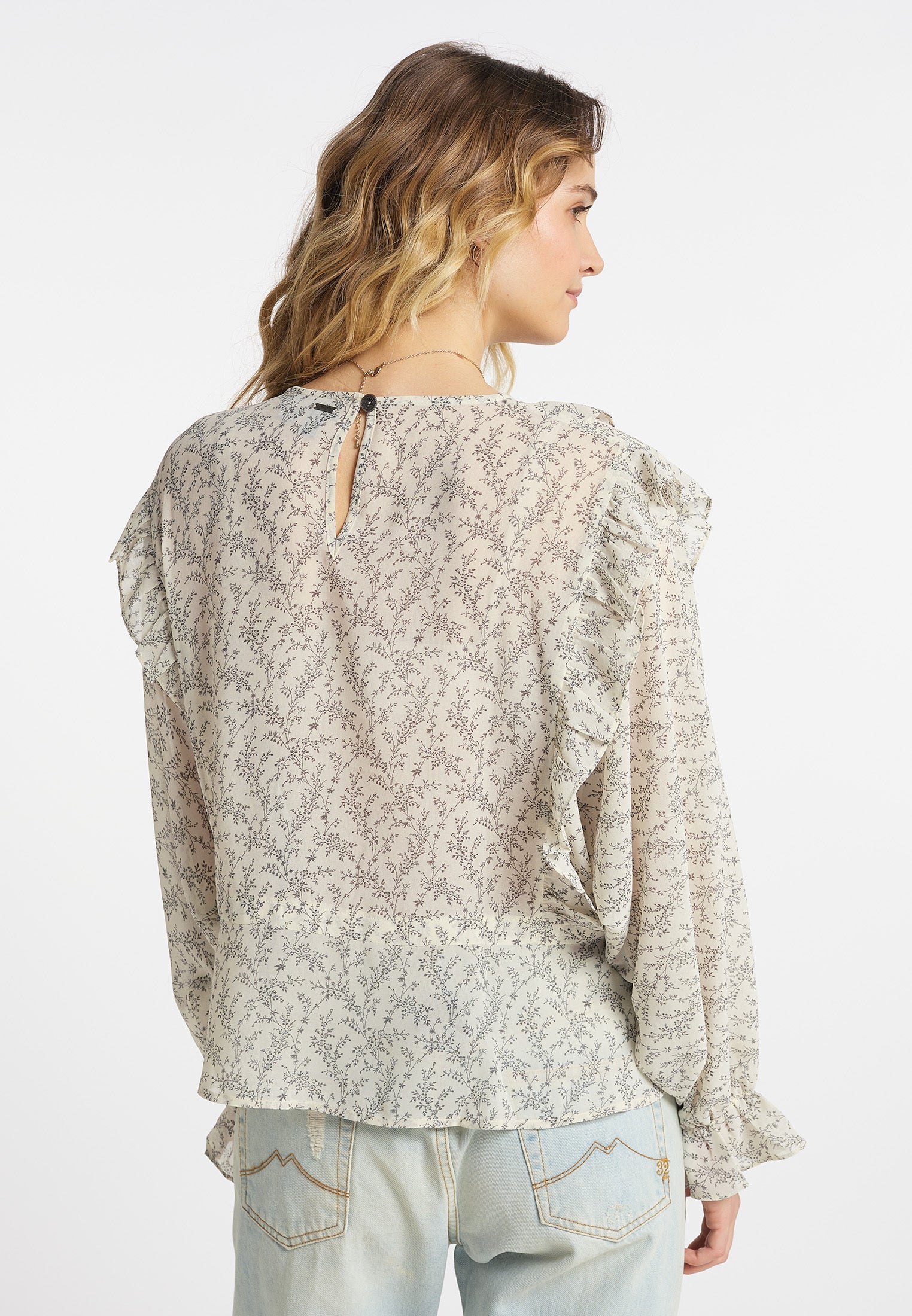 DreiMaster Vintage bluzka z długim rękawem damska