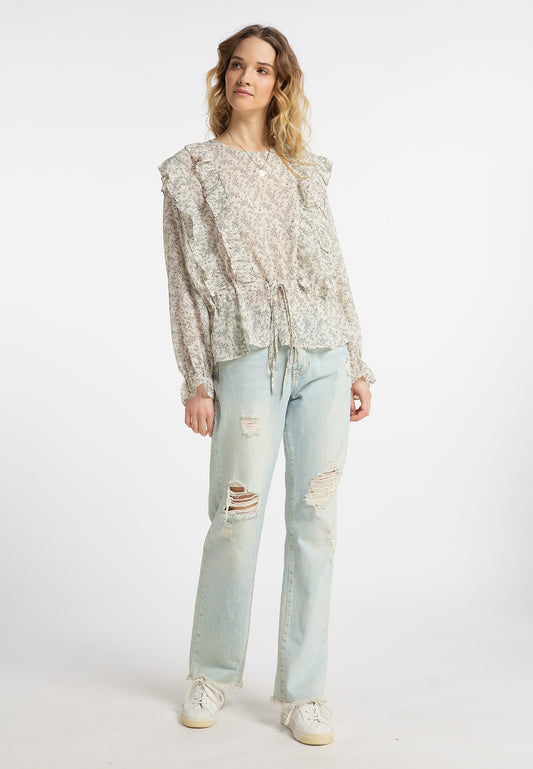 DreiMaster Vintage bluzka z długim rękawem damska