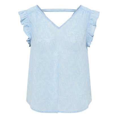 DreiMaster Vintage Damen-Kurzarmbluse