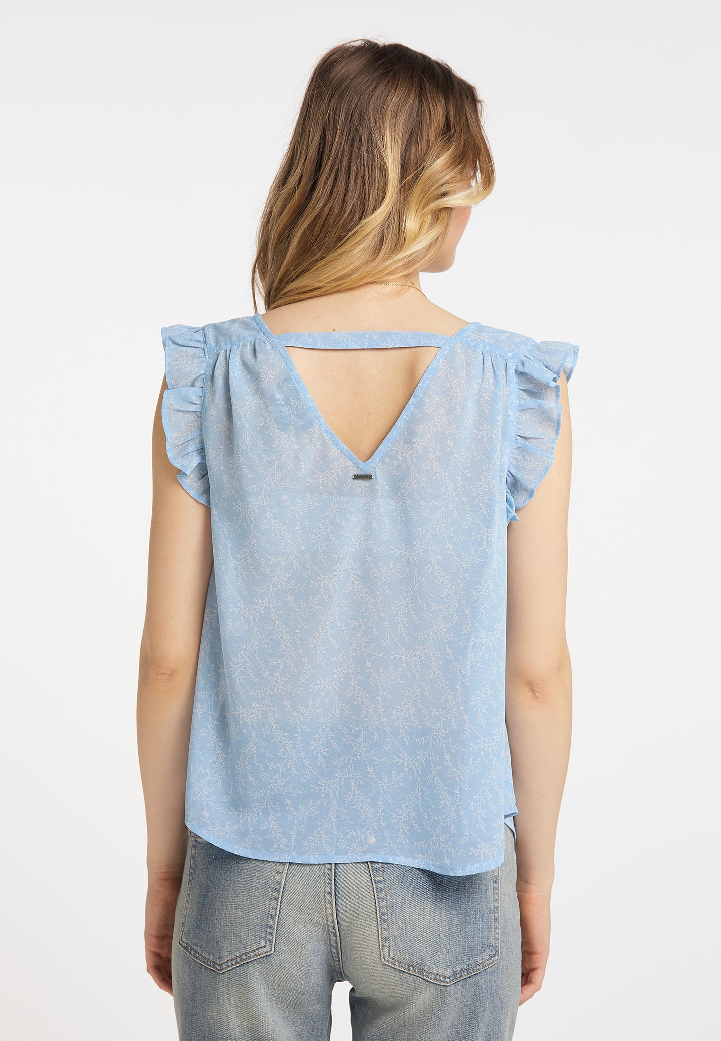 DreiMaster Vintage Damen-Kurzarmbluse
