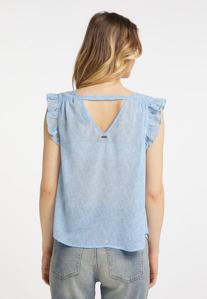 DreiMaster Vintage Damen-Kurzarmbluse