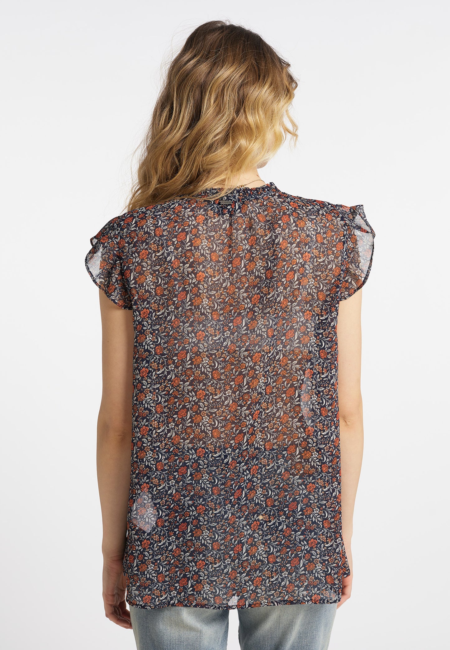 DreiMaster Vintage Damen-Kurzarmbluse