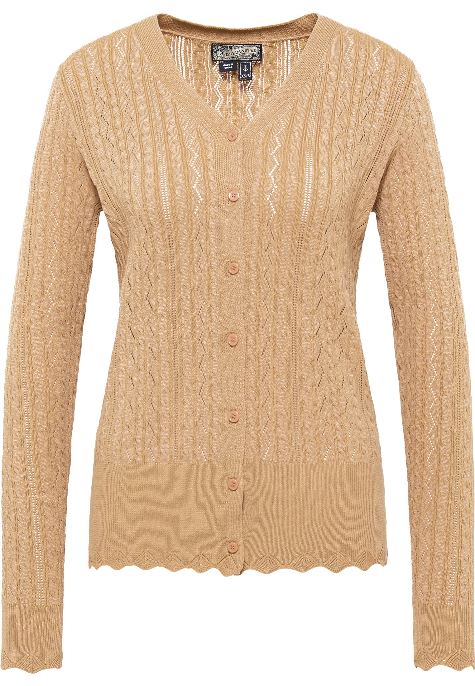 DreiMaster Vintage kardigan z guzikami damski