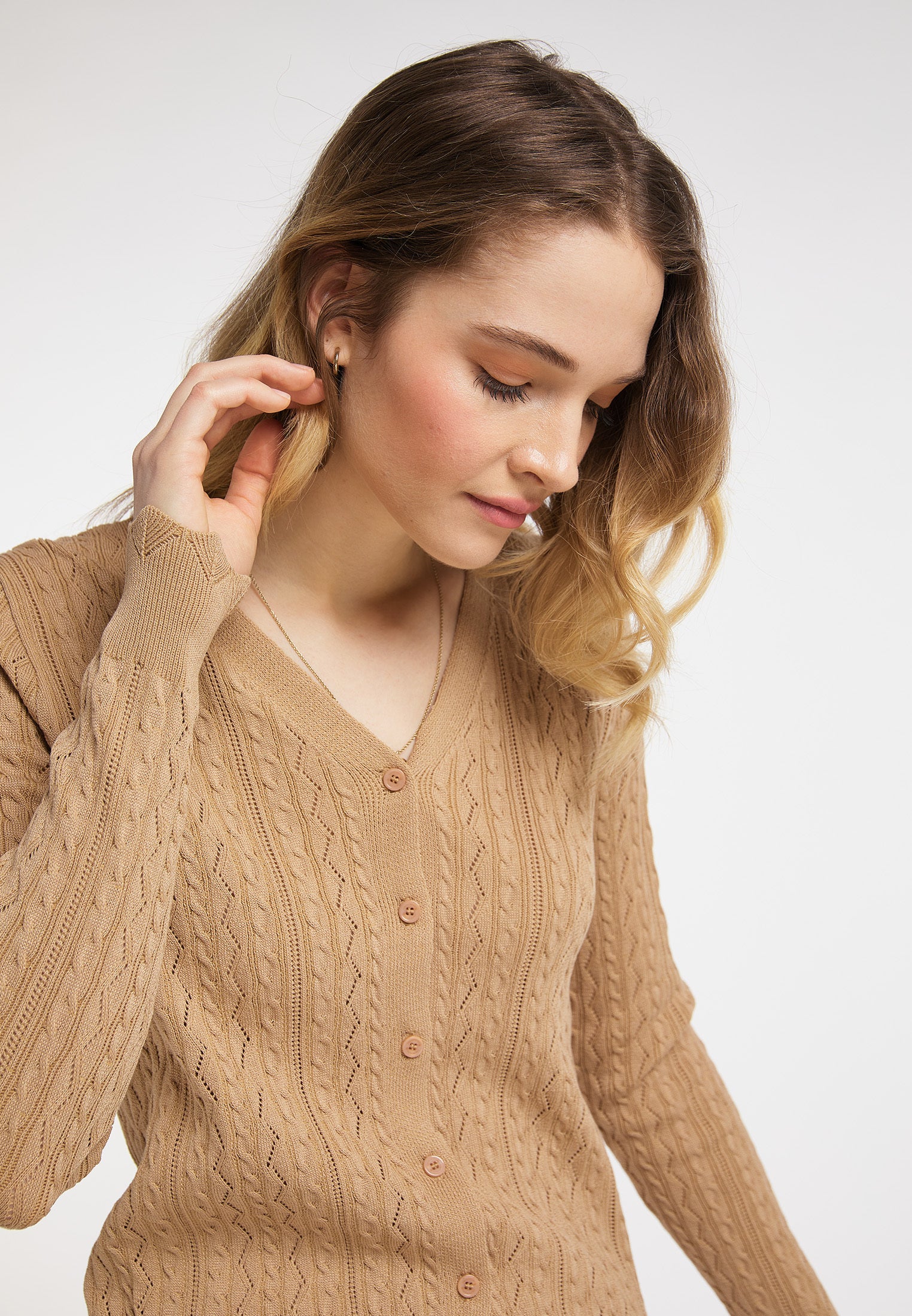 DreiMaster Vintage kardigan z guzikami damski