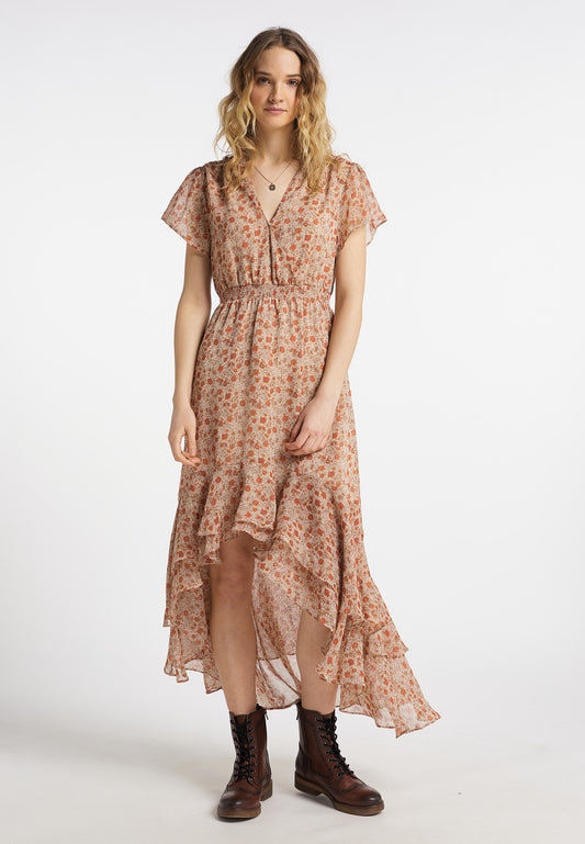 DreiMaster Vintage Damenkleid mit Rüschen