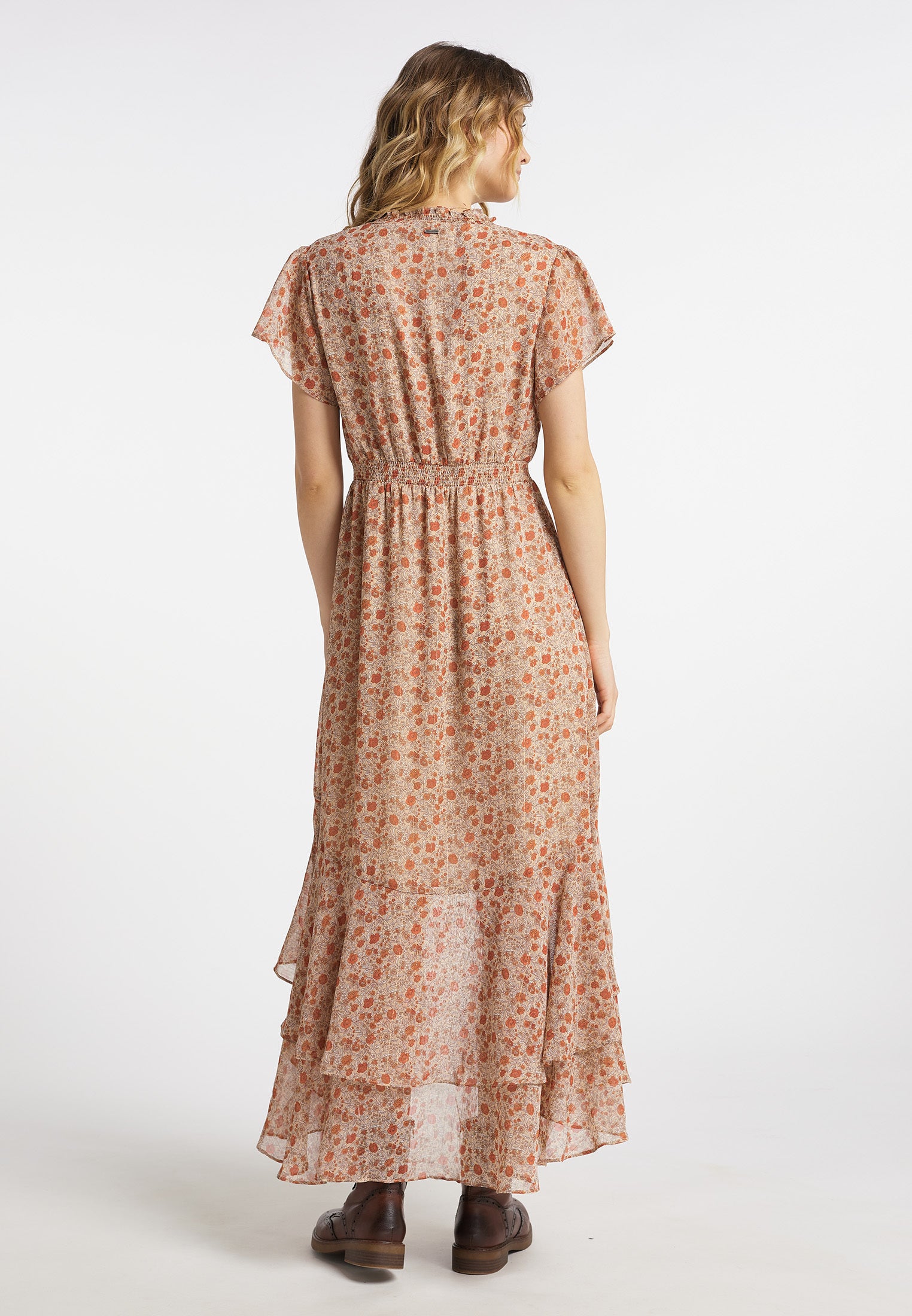 DreiMaster Vintage Damenkleid mit Rüschen