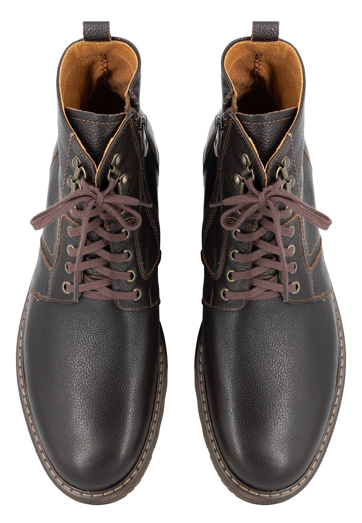DreiMaster Vintage Men's Glattleder Boots