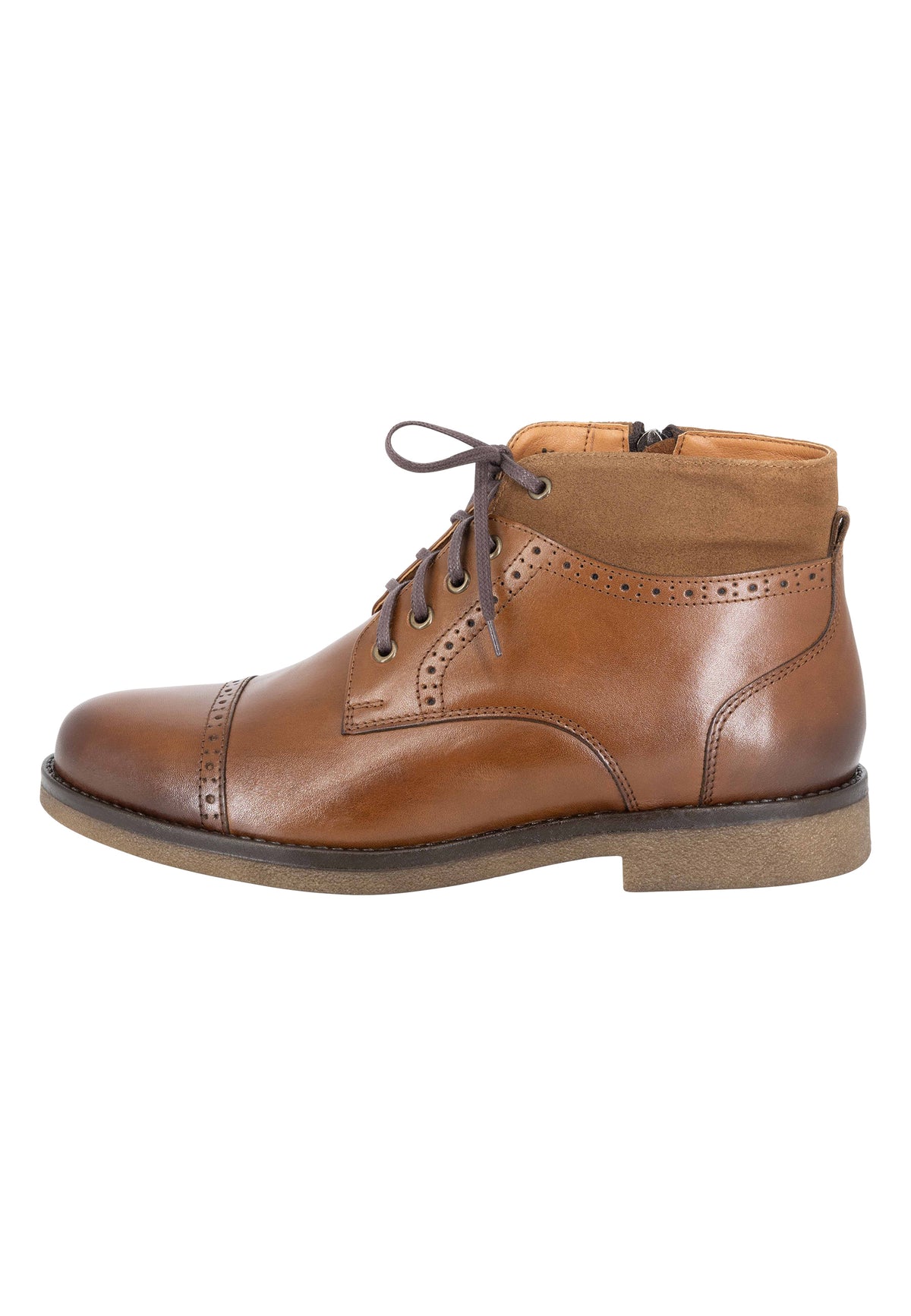 DreiMaster Vintage Men's Boots mit Brogue-Lochung