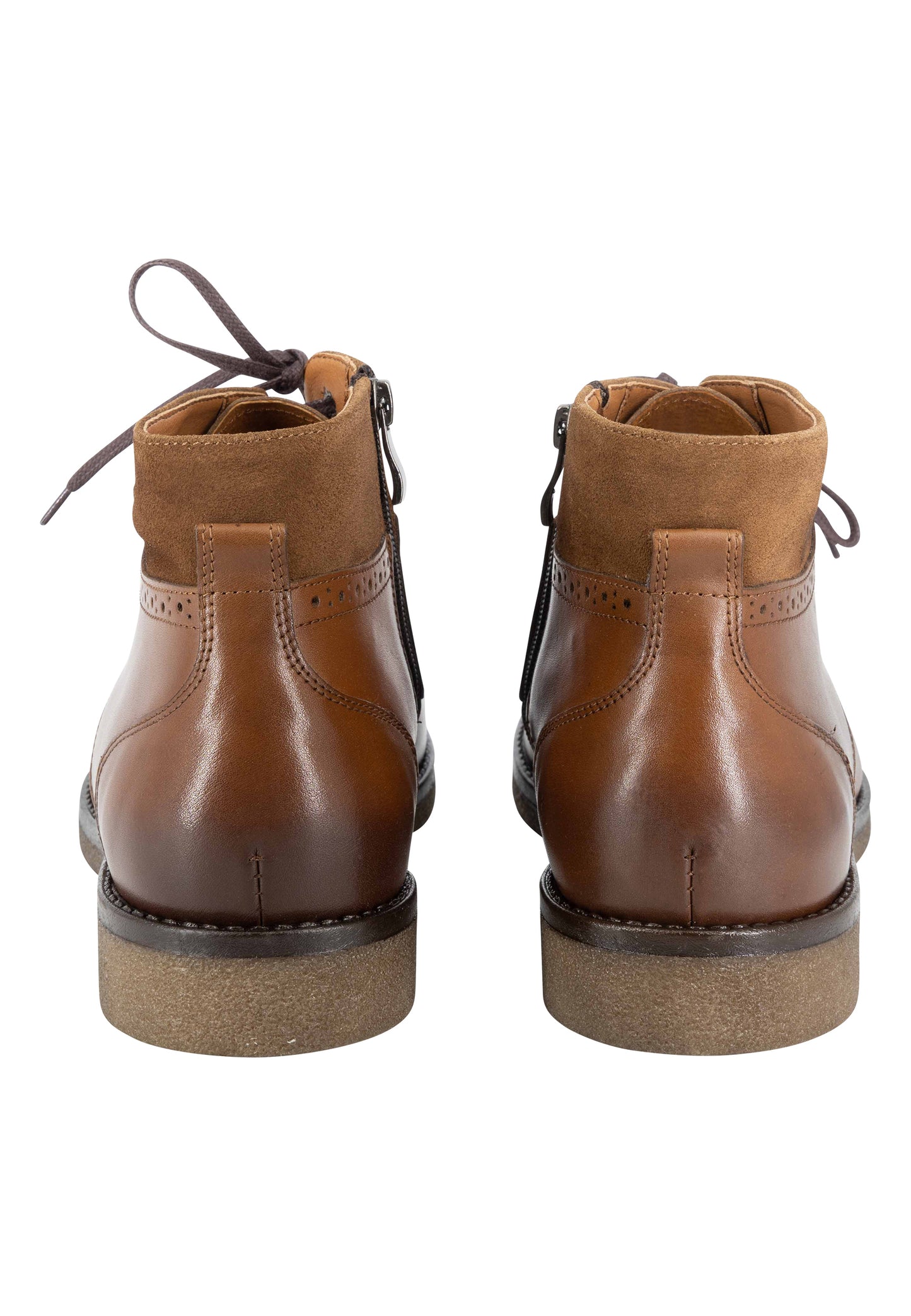 DreiMaster Vintage Men's Boots mit Brogue-Lochung