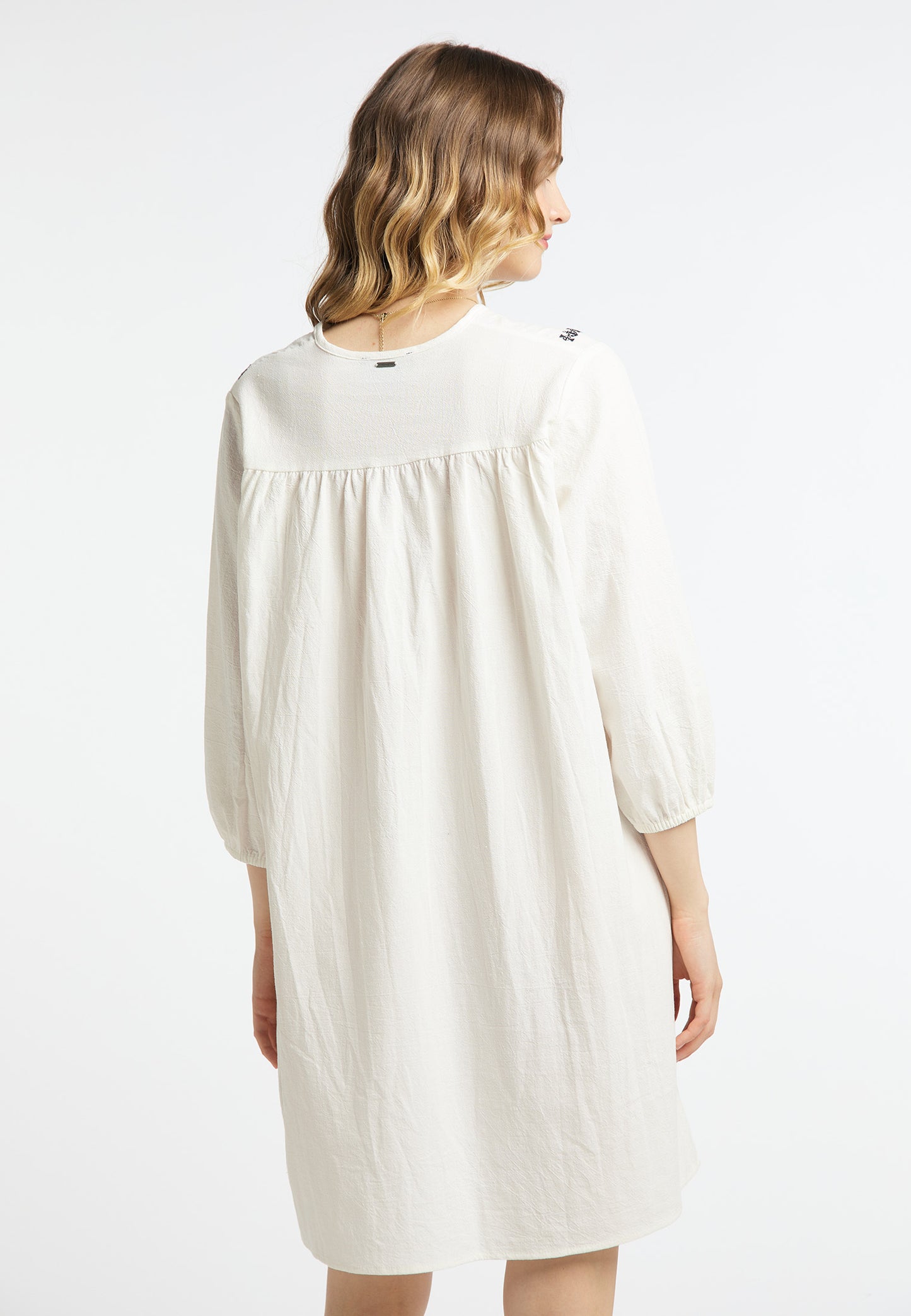 Midikleid mit Stickerei