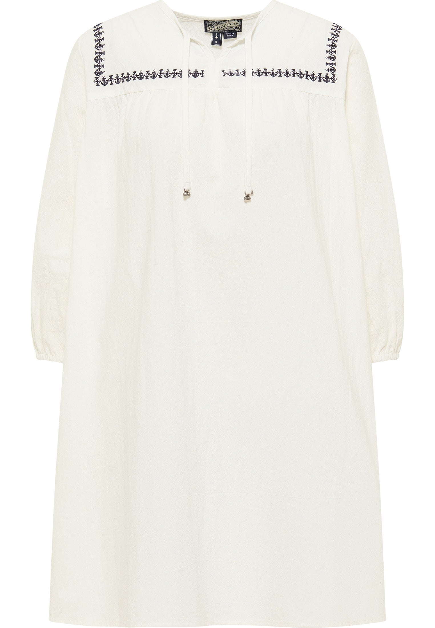 Midikleid mit Stickerei