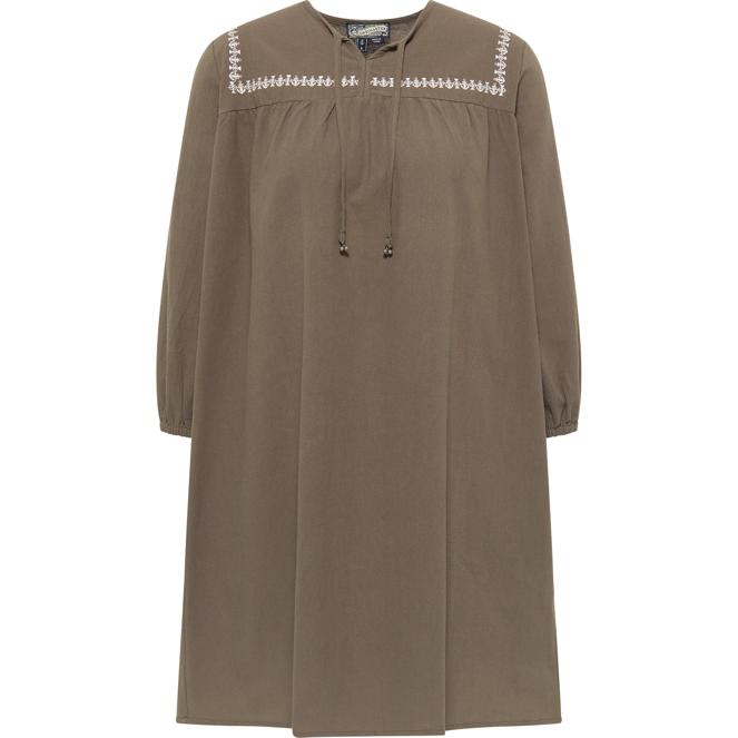 Midikleid mit Stickerei
