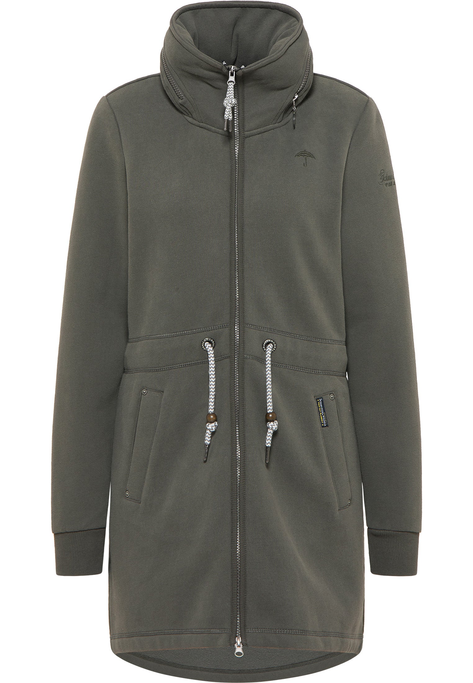 Lange Sweatjacke