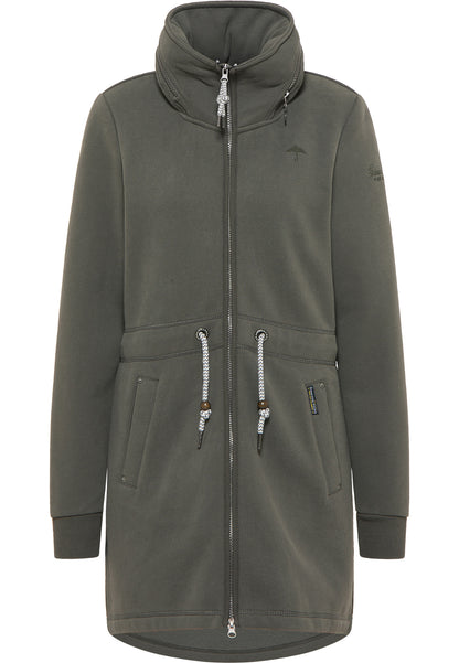 Lange Sweatjacke