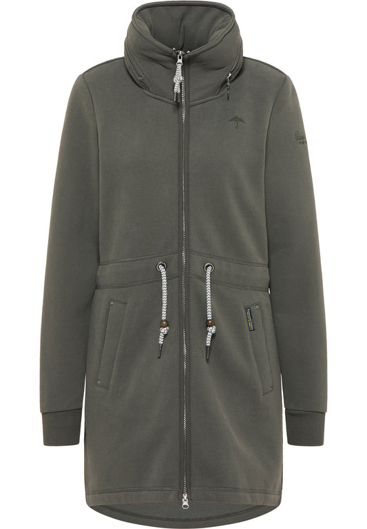 Lange Sweatjacke