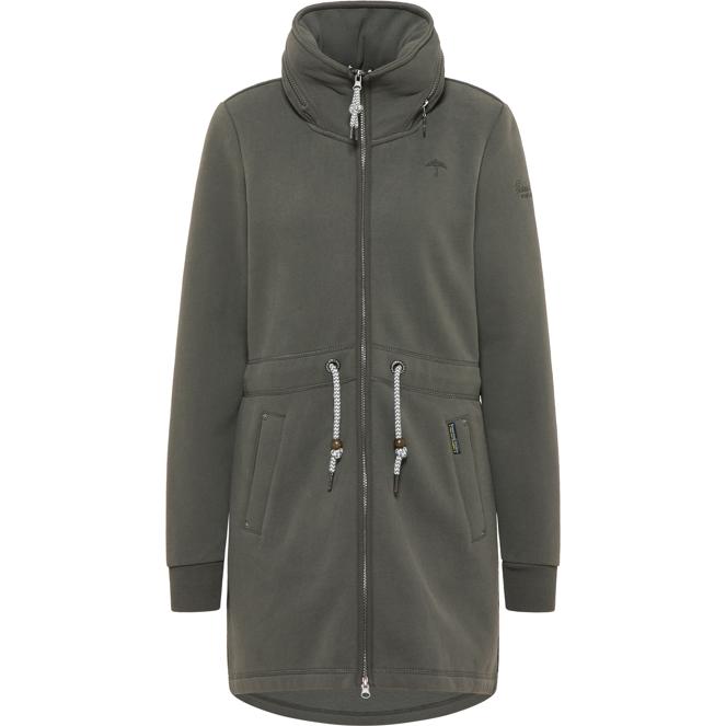 Lange Sweatjacke