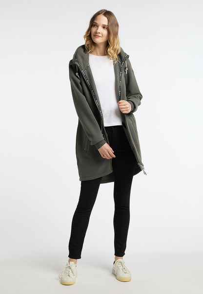 Lange Sweatjacke