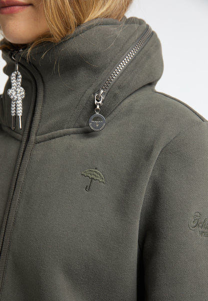 Lange Sweatjacke