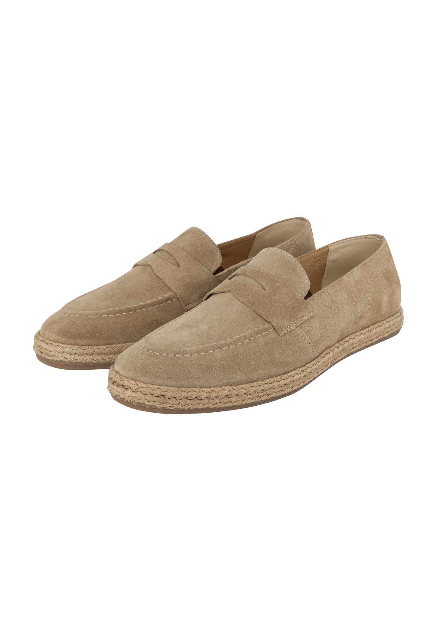 DreiMaster Maritim Men's Suede Penny Loafers - Schmuddelwedda Shop
