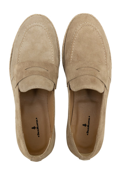 DreiMaster Maritim Men's Suede Penny Loafers - Schmuddelwedda Shop