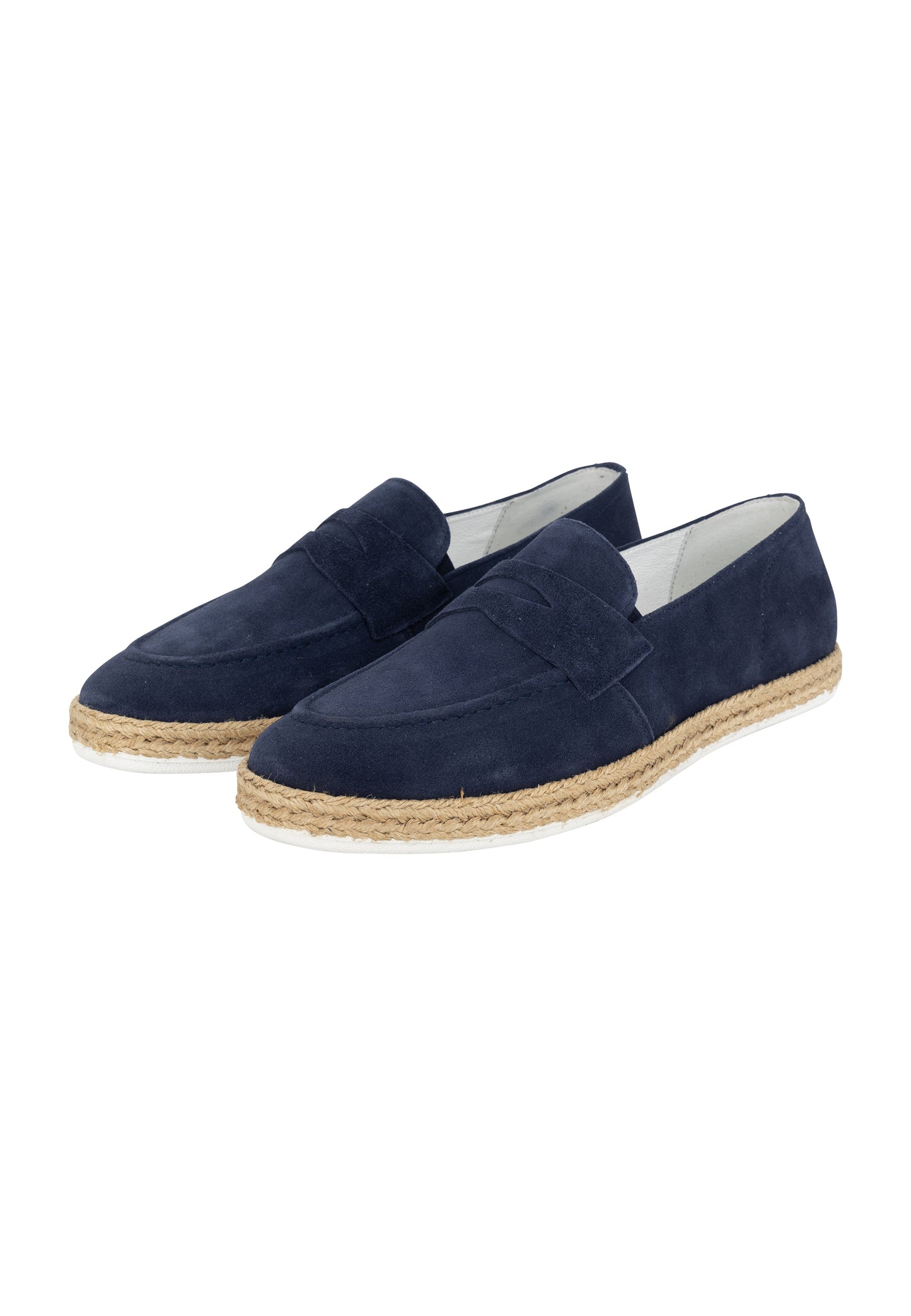 DreiMaster Maritim Men's Suede Penny Loafers - Schmuddelwedda Shop