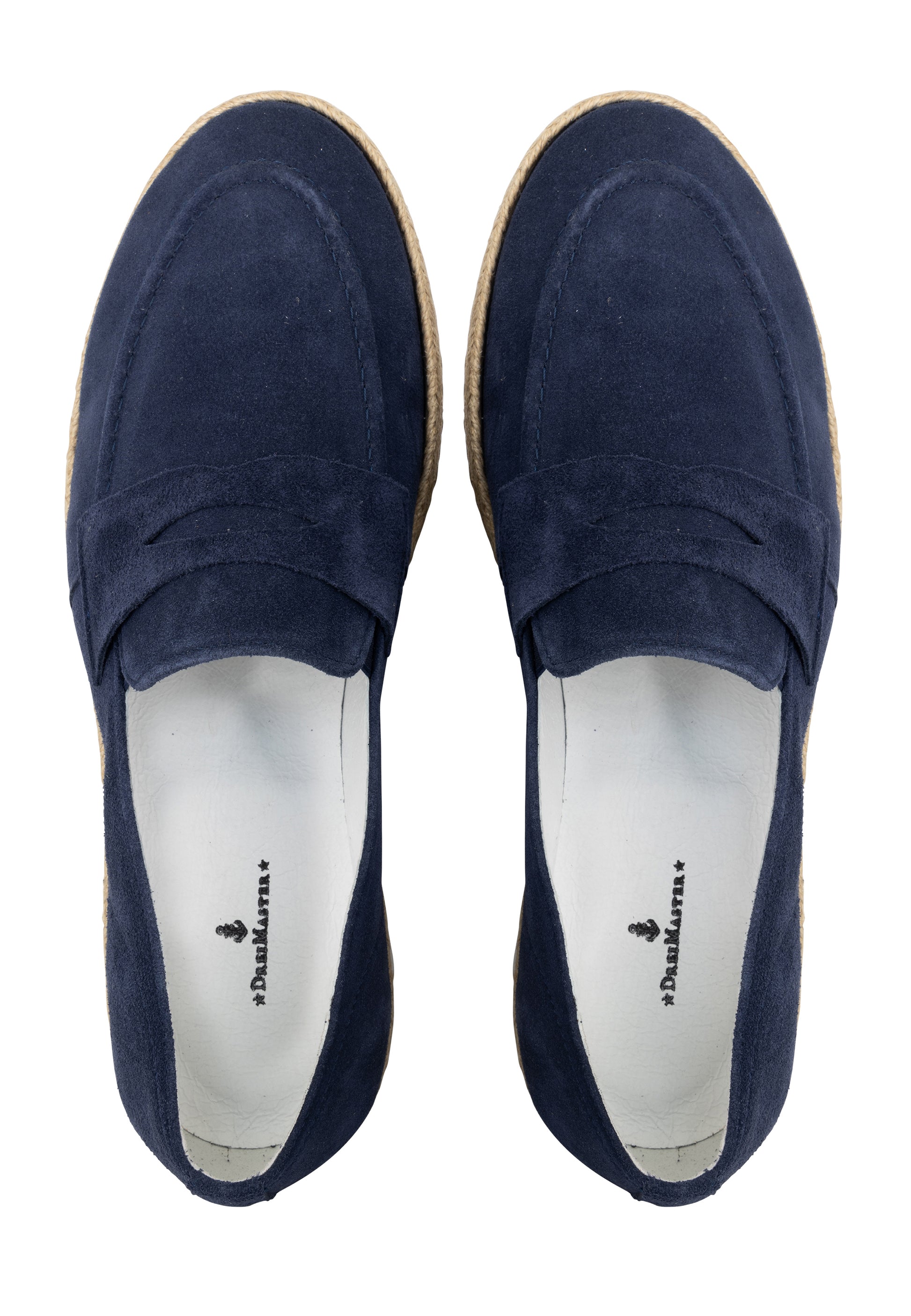 DreiMaster Maritim Men's Suede Penny Loafers - Schmuddelwedda Shop