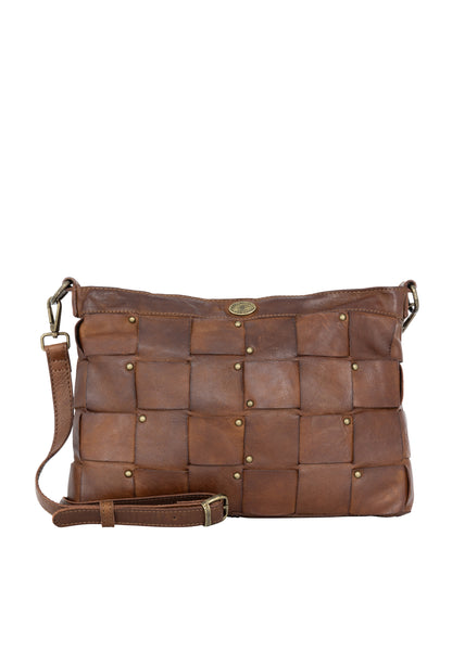 DreiMaster Vintage Damen Lederhandtasche