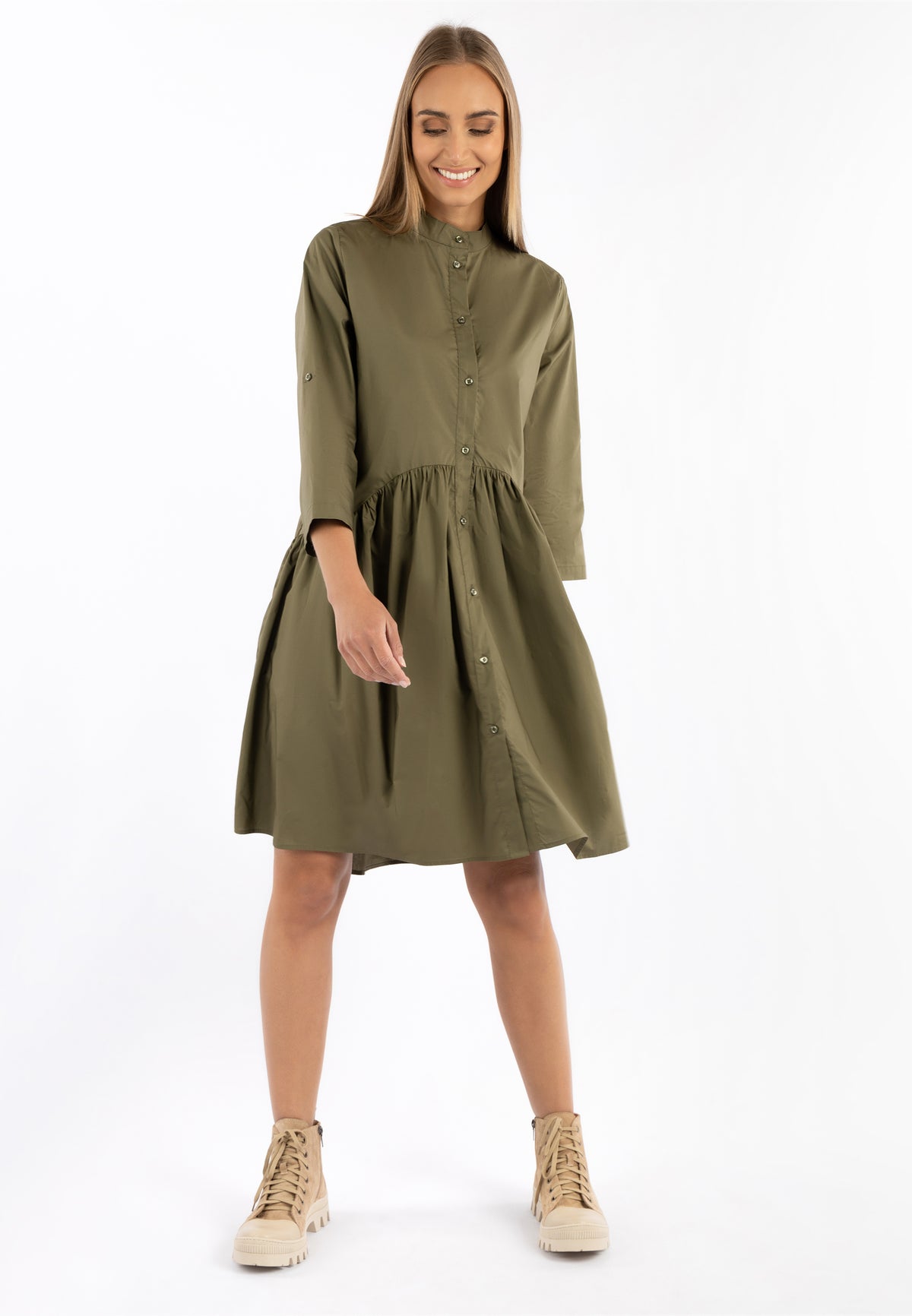 DreiMaster Vintage Damen-Hemdkleid