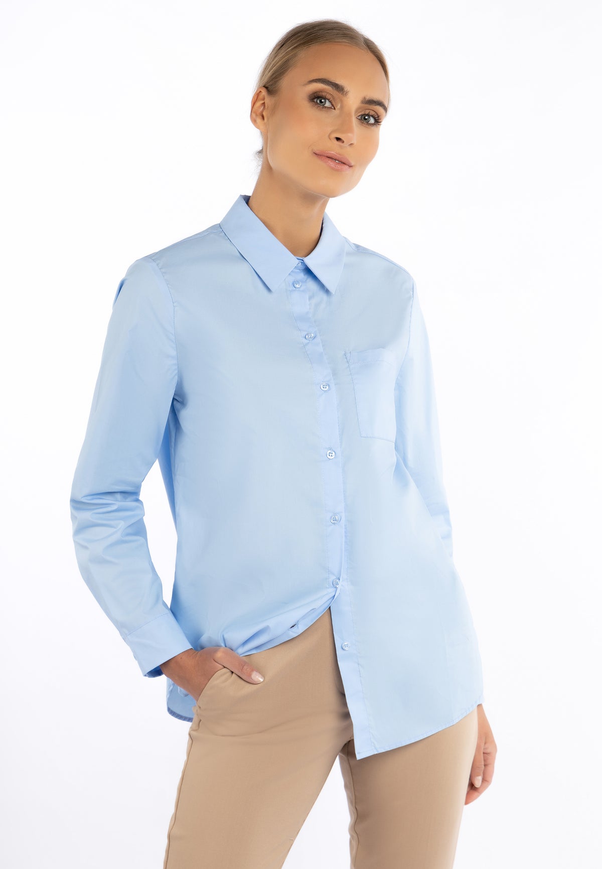 DreiMaster Klassik Damen-Hemdbluse