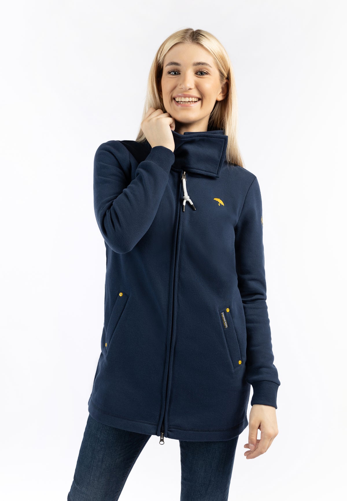 Schmuddelwedda Damen Lange Sweatjacke