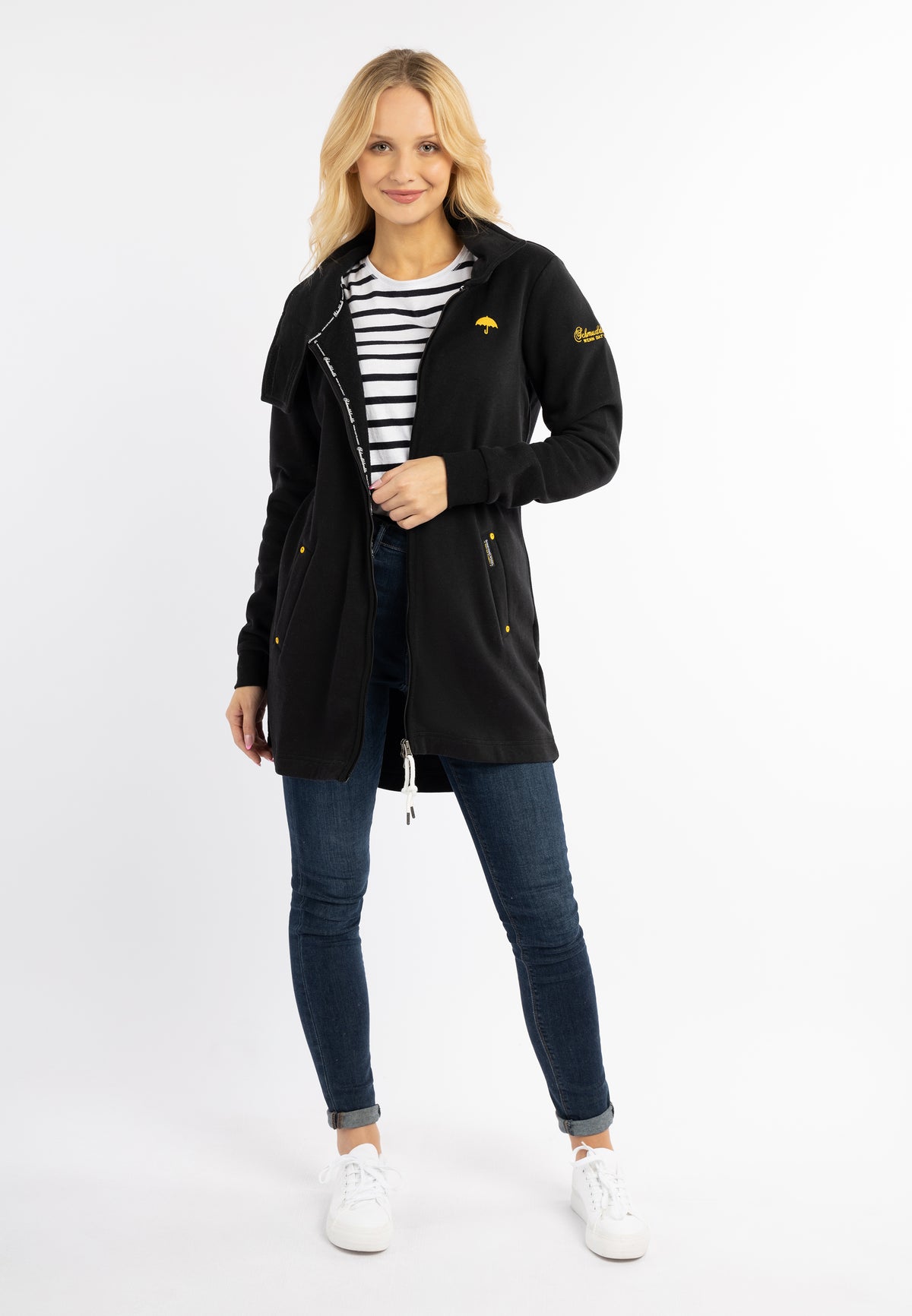 Schmuddelwedda Damen Lange Sweatjacke