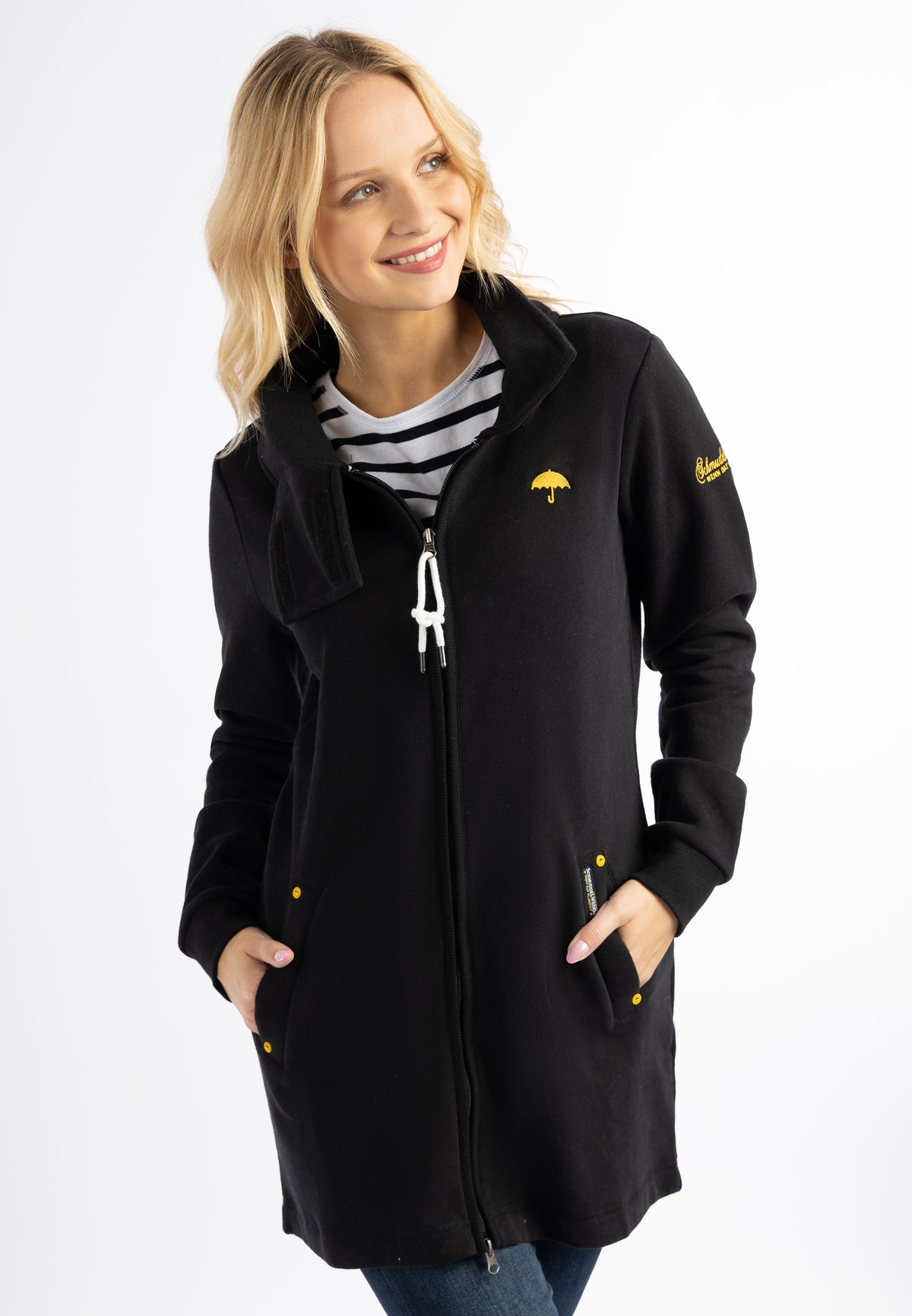 Schmuddelwedda Damen Lange Sweatjacke