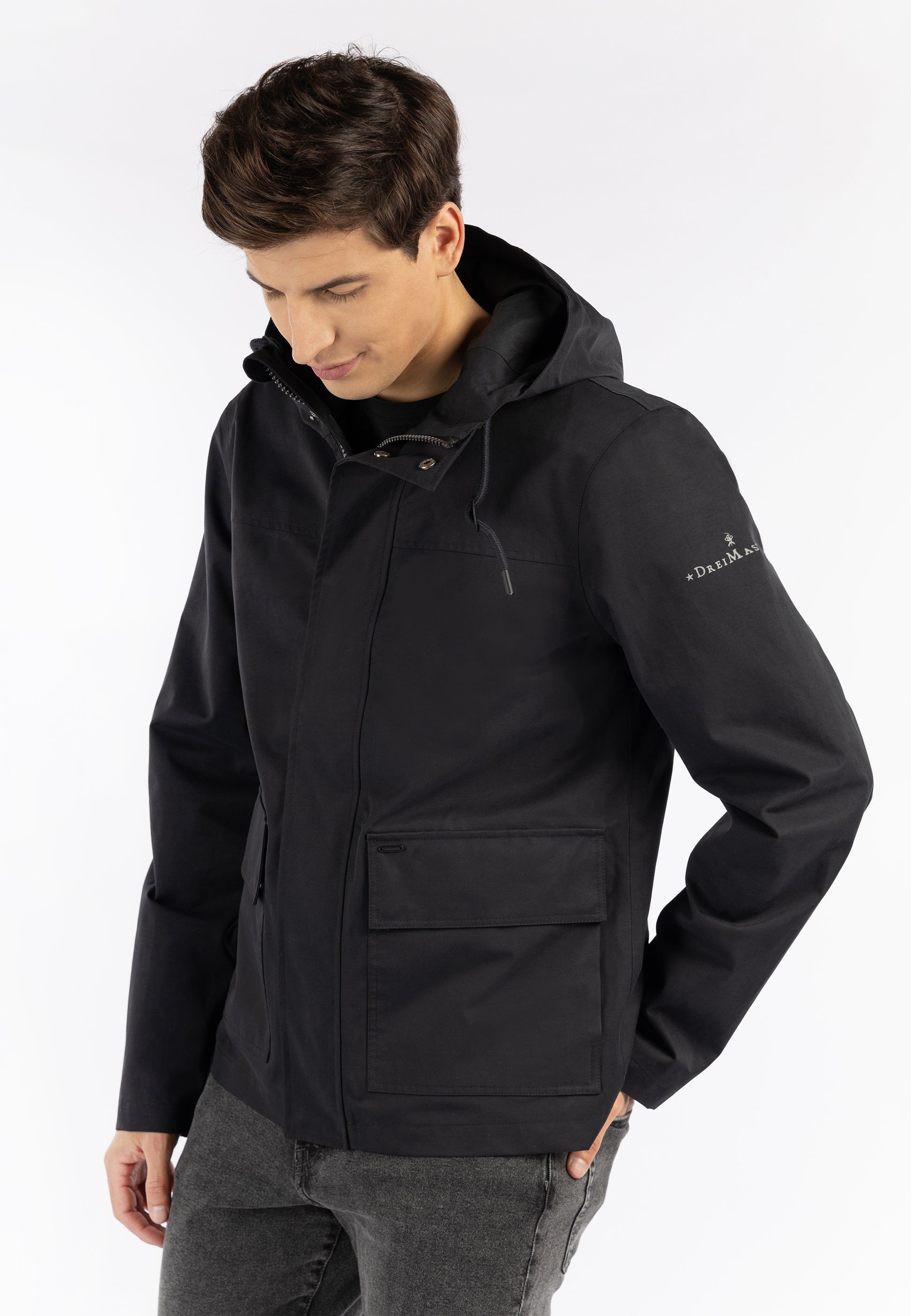 Dreimaster Klassik Men's Rain Jacket - Schmuddelwedda Shop