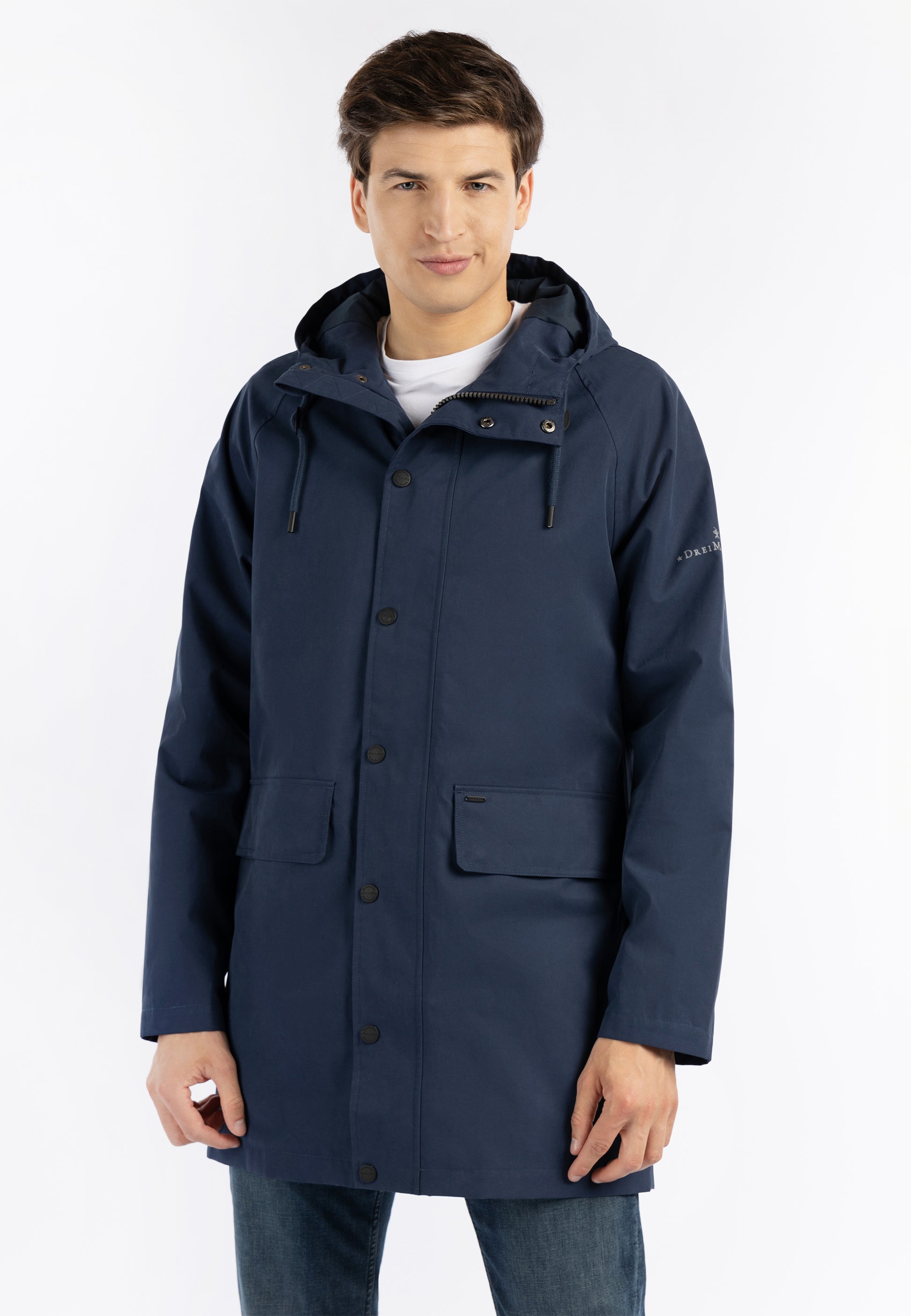 Dreimaster Klassik Men's Rain Parka - Schmuddelwedda Shop